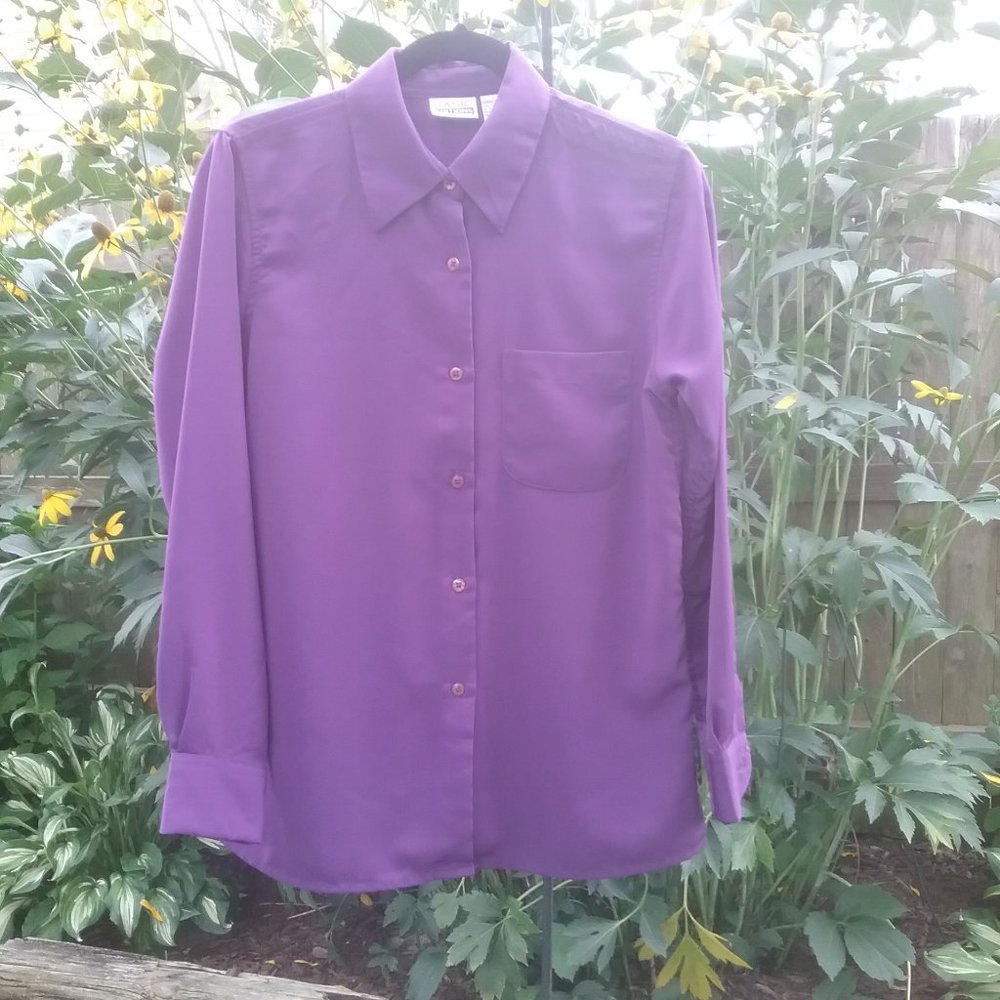 Basic Editions Sm. Purple blouse/jacket